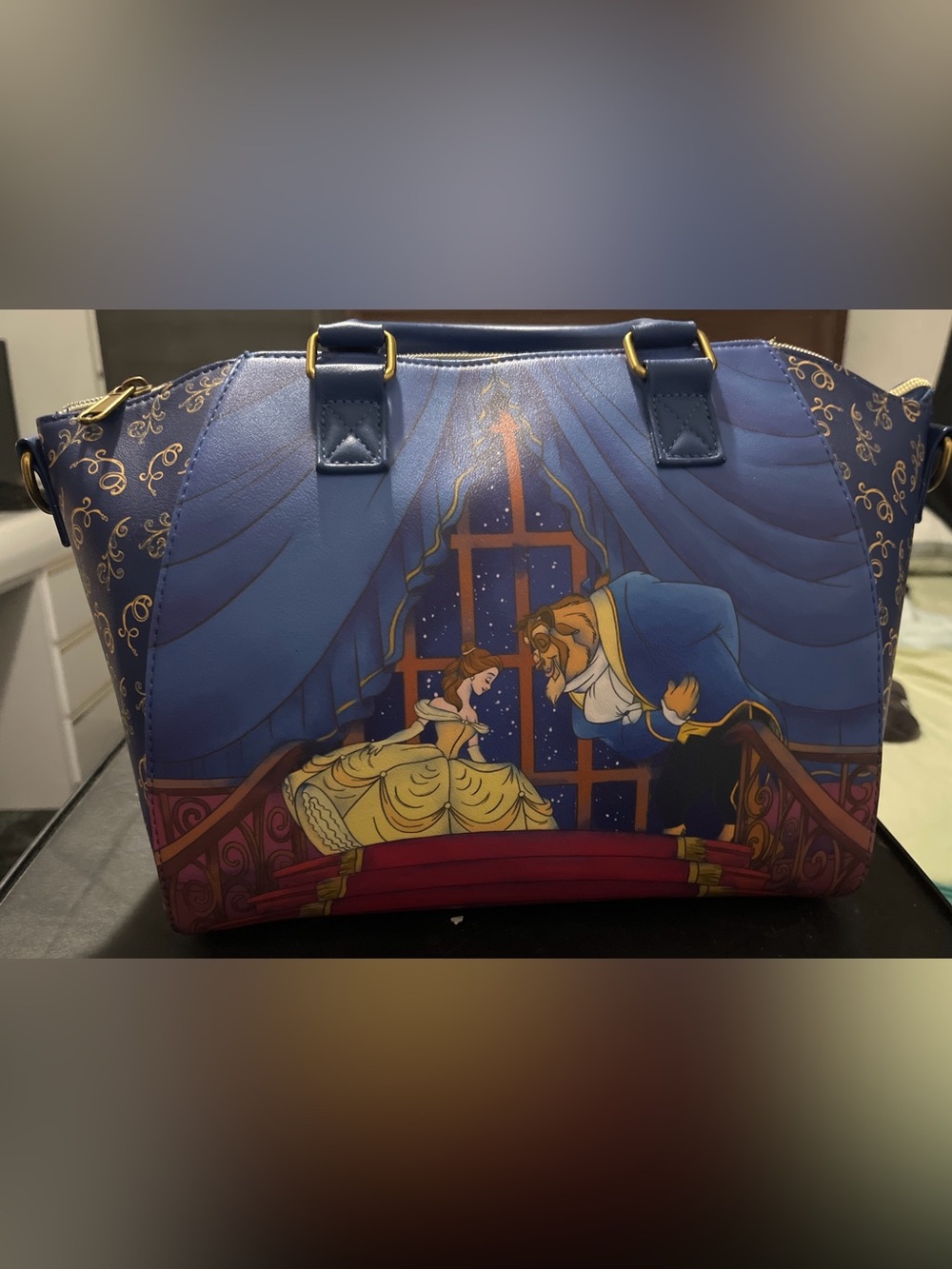 Loungefly Disney Beauty and the Beast Belle Scene Crossbody Bag NWOT